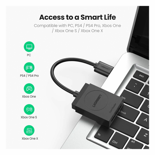UGREEN 2-in-1 USB 3.0 to SD card / Micro SD Card Reader (20250) - 4