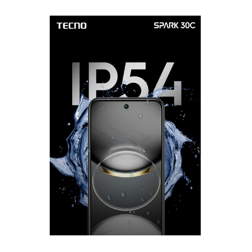 Tecno Spark 30C 6+128GB, Orbit Black - 6