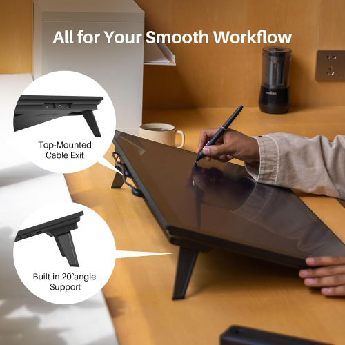 Huion Kamvas Pro 27 GT2701 (4K) Graphic Pen Display with li-battery - 4