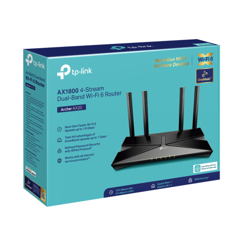 TP-Link Archer AX1800 AX1800 Dual-Band Wi-Fi 6 Router - 4