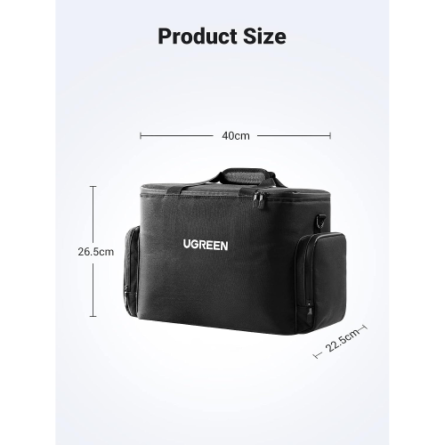 UGREEN Hard Carrying Case Bag for PowerRoam 600 Black (15236) - 2