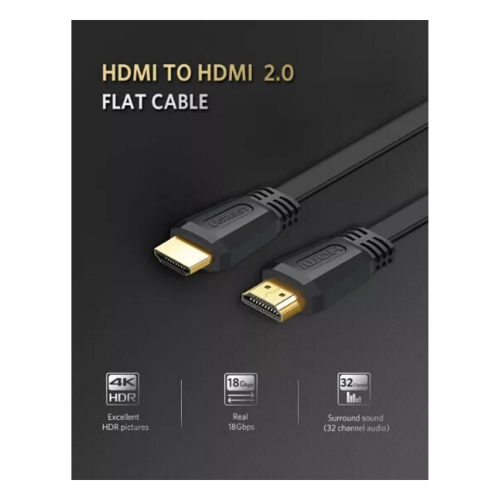 UGREEN HDMI 4K 2.0 Version Flat Cable 3m (50820) - 2