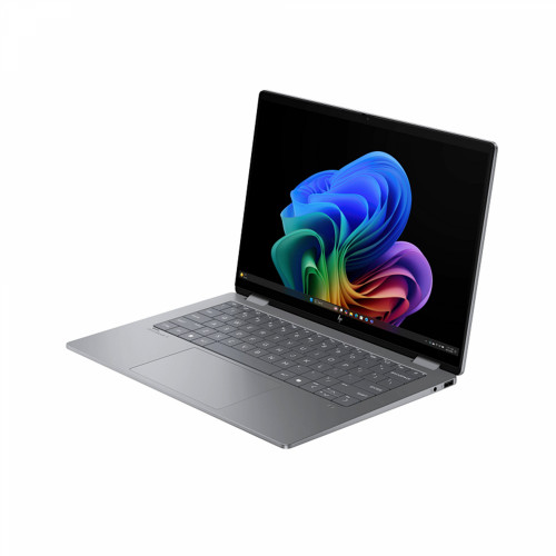 HP OmniBook X Flip 2-in-1 Laptop 14-FM0098TU Next Gen AI Intel Core Ultra 5 226V, DDR5 16GB LPDDR5x RAM, 512GB PCIe Gen4 NVMe M.2 SSD, Intel Arc 130V Graphics, 14-inch 2K Antiglare Multi-Touch, Win11 Home, Meteor Silver Aluminum - 2