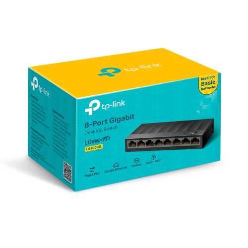 TP-Link LS1008G 8-Port Gigabit Desktop Switch / Свич салаалагч , Сүлжээний Төхөөрөмж / - 4