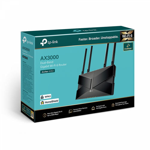 TP-Link Archer AX53 AX3000 Dual-Band Gigabit Wi-Fi 6 Router - 4