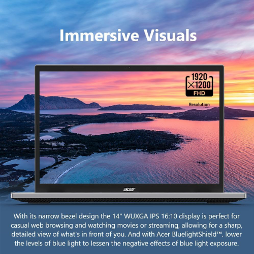 Acer Aspire Go 14 AG14-72P-50TN Intel Core 5-120U, DDR4 16GB RAM, 512GB PCIe Gen4 SSD, 14-inch WUXGA IPS, Win11 Home, Silver - 7