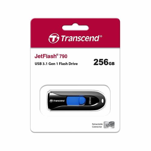 Transcend 256GB JetFlash 790 USB 3.1 Gen1 Flash Drive /TS256GJF790K/ - 3