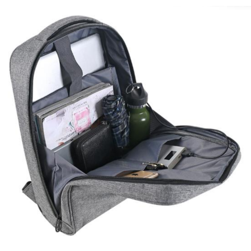 Zunwei Laptop Backpack ZW052J, Grey / Зөөврийн Компьютерийн Үүргэвч / - 3