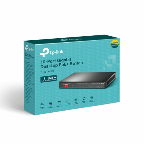 TP-Link SG1210MP 10-Port Gigabit Desktop Switch with 8-Port PoE+ / Свич салаалагч , Сүлжээний Төхөөрөмж / - 4