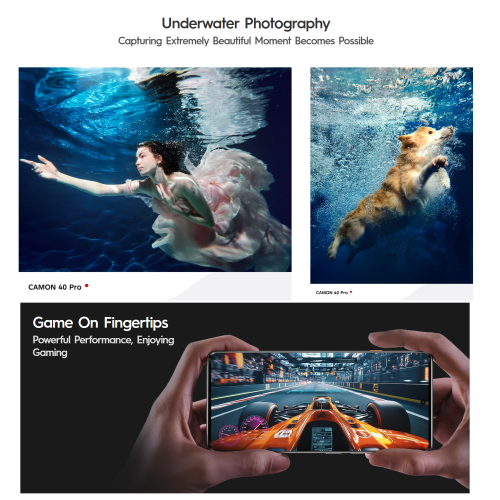 Tecno Camon 40 Pro 8+256GB, Glacier White - 2