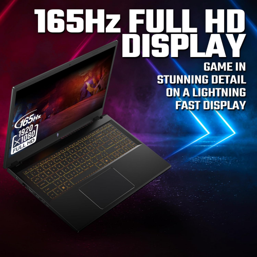 Acer Nitro V 15 ANV15-52-78JH Intel Core 7-240H, DDR4 16GB RAM, 512GB PCIe NVMe SSD, NV RTX5060 8GB, 15.6-inch 165Hz IPS FHD, Win11 Home, Black - 7